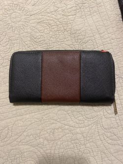Long Brown And Black Wallet