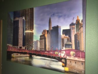Great print of Chicago, 36"x 24" on canvas.