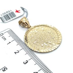 14kt Gold Small Mayan Aztec Pendant 3.20grams 159301 1