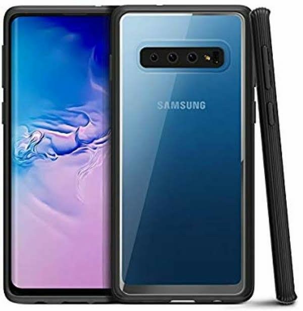 NEW VRS DESIGN GALAXY S10 6.1” CRYSTAL CHROME SLIM SOFT CASE BLACK