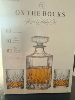 On The Rocks Classic Whiskey Set 3-Piece