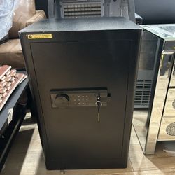 kavey Safe Box, 6.0 Cub Large Safe with Drawer & Backlit Touch Keypad, Money Cabinet with Adjustable Shelf & Metal Storage Box for Jewerly, Vaulables