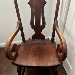Antique Wooden Rocking Chair