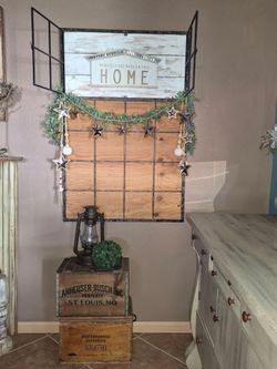 Decorative metal frame window!
