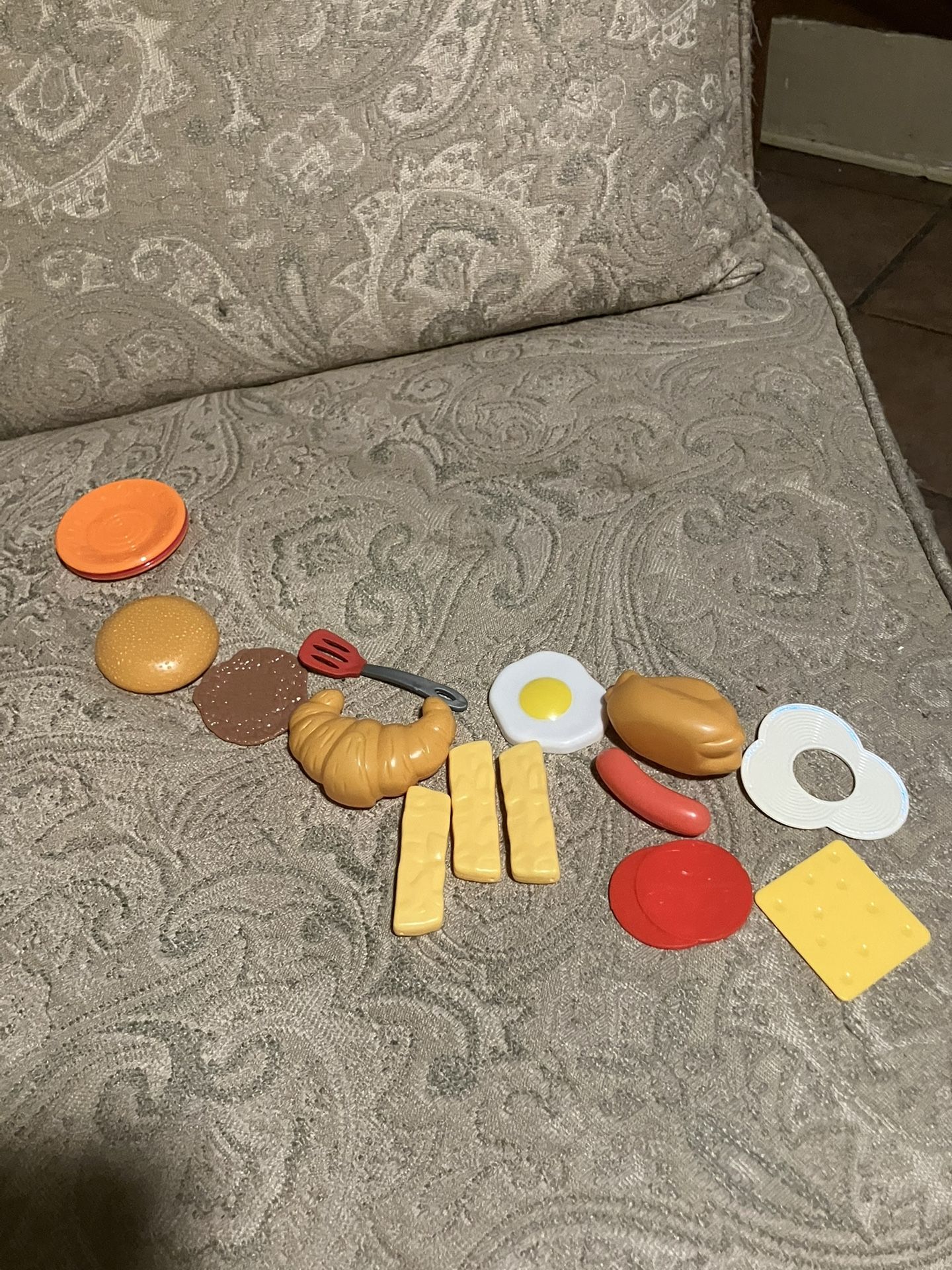 Tea Set With Plastic Food