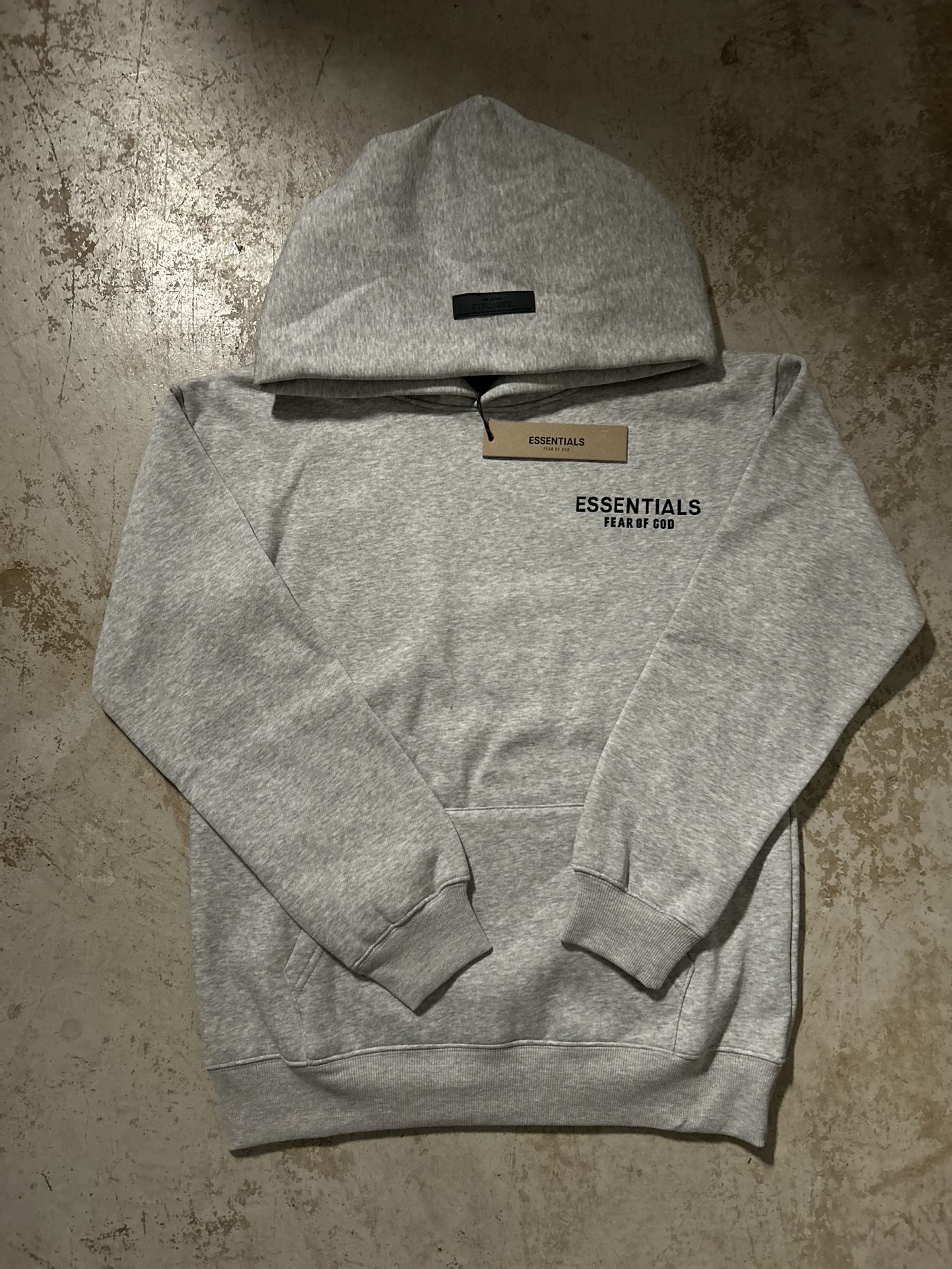 Fear of God Essentials Hoodie – Light Gray(Small)