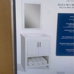 Glacier Bay Spa 24 inch Vanity with Mirror