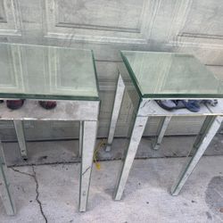 Mirror End Tables 