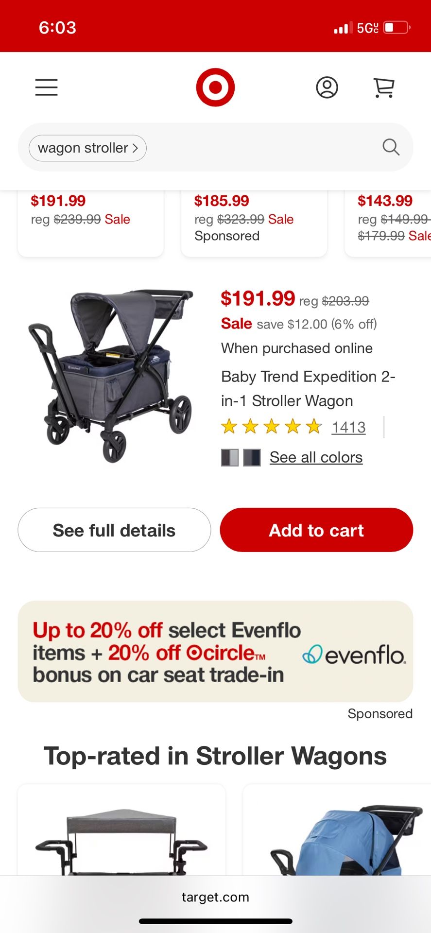 Baby Strend 2 In 1 Stroller Wagon $80 Brand New !