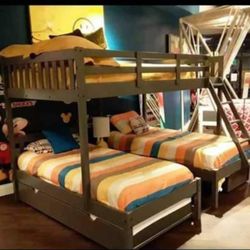 Triple Bunk Bed $39 Down 