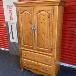 Wood Armoire Or Wardrobe - Will Deliver