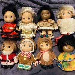 Precious Moments Hi Babies Collectable Dolls- Set Of 7