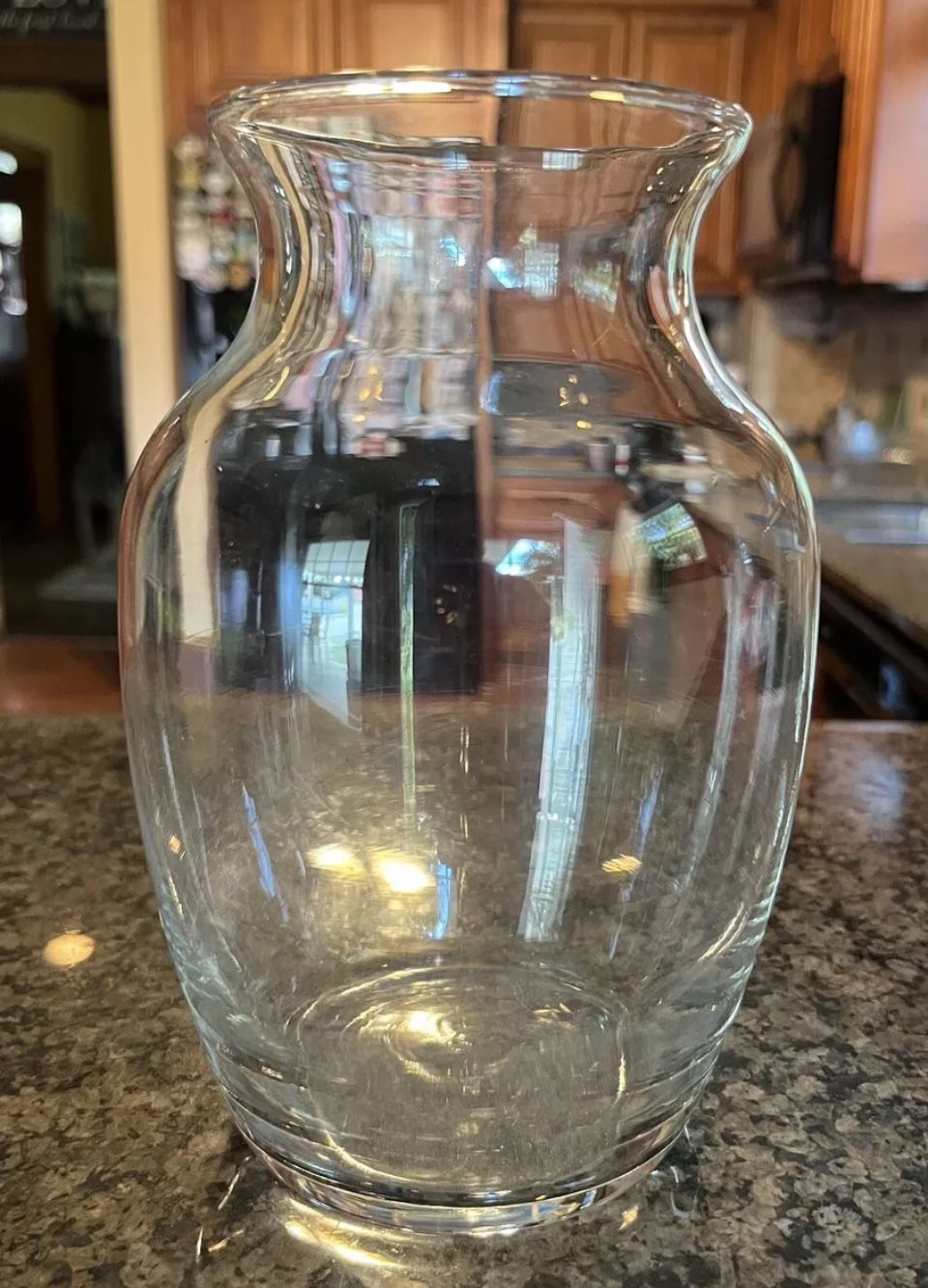 Glass Bud Flower Vase Classic Style Clear 6.5 in. Simple Beauty