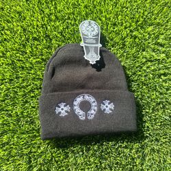 Black chromeheart beanie