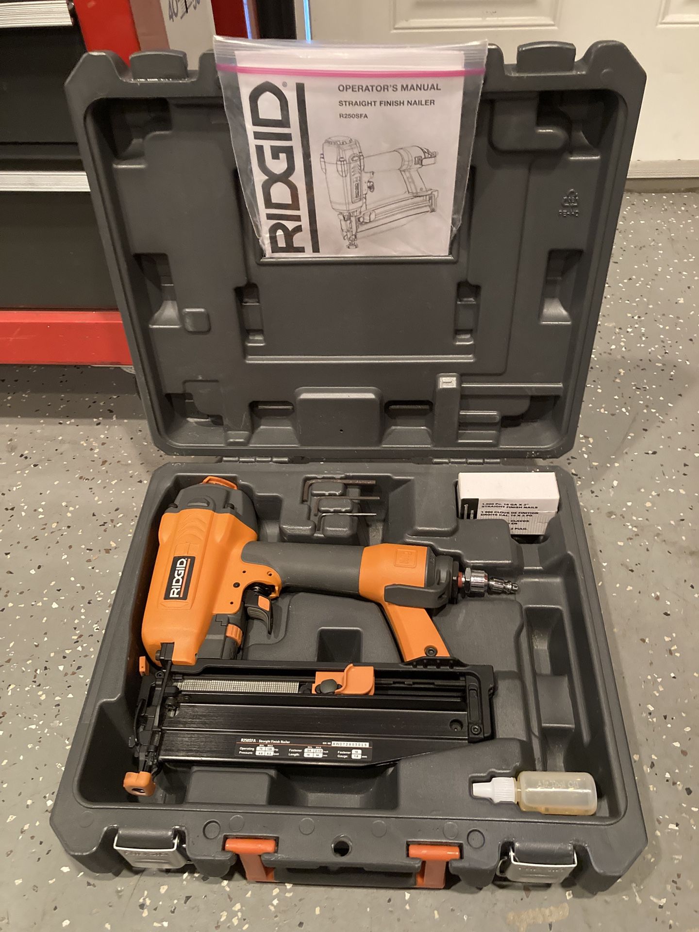 Nail Gun RIDGID New 16 Gauge Price Firm