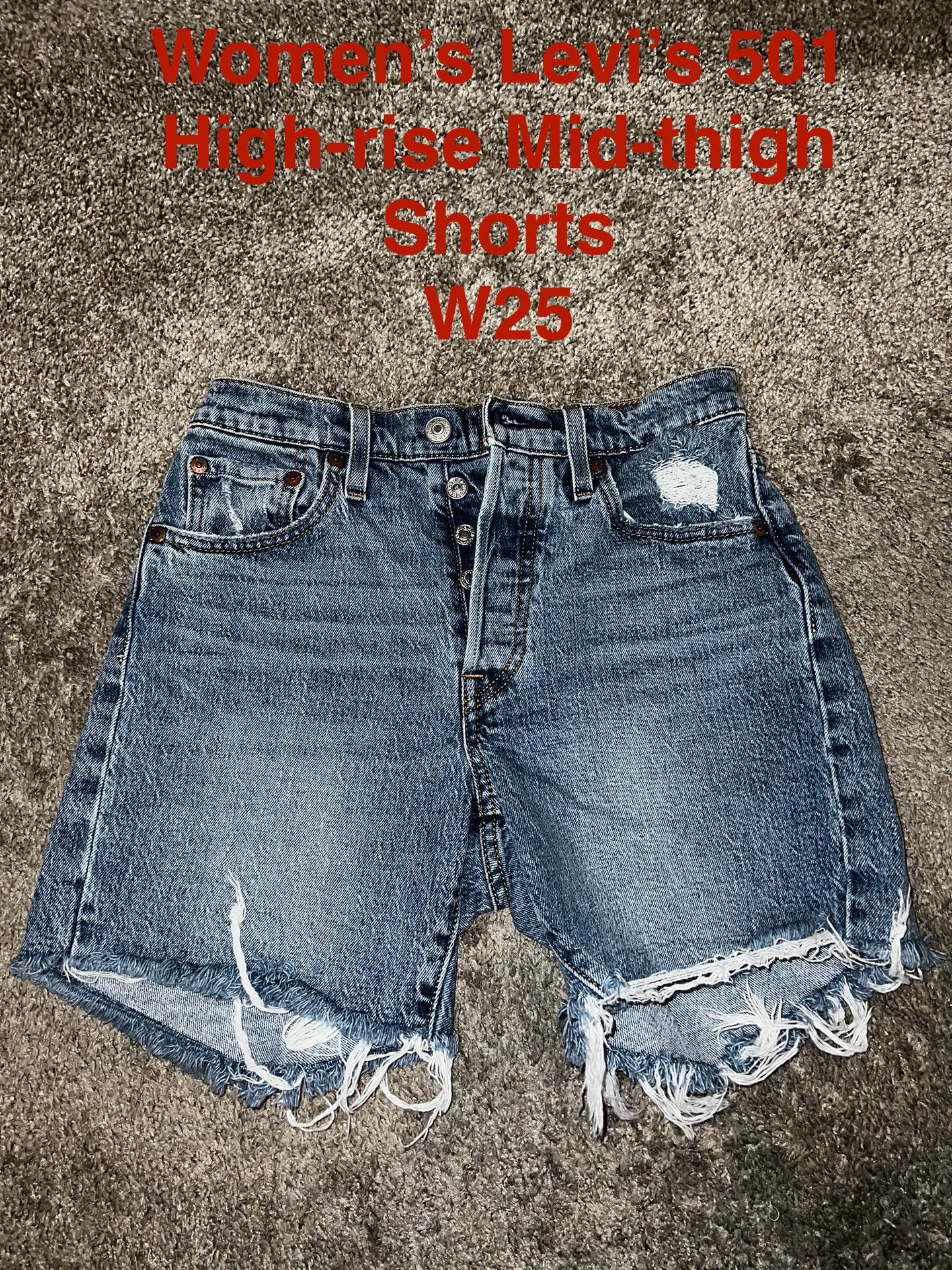 Women’s Levi’s 501 High-rise Mid-thigh Shorts W25