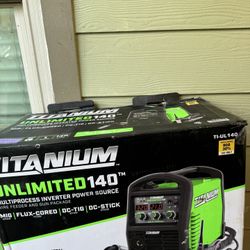 TITANIUM UNLIMITED 140 Professional Multi-Process Welder with 120V Input