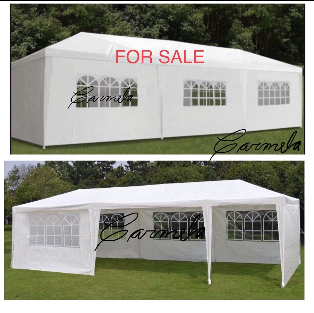 10x30 wedding party tent outdoor canopy teng with 8 side walls white FOR SALE