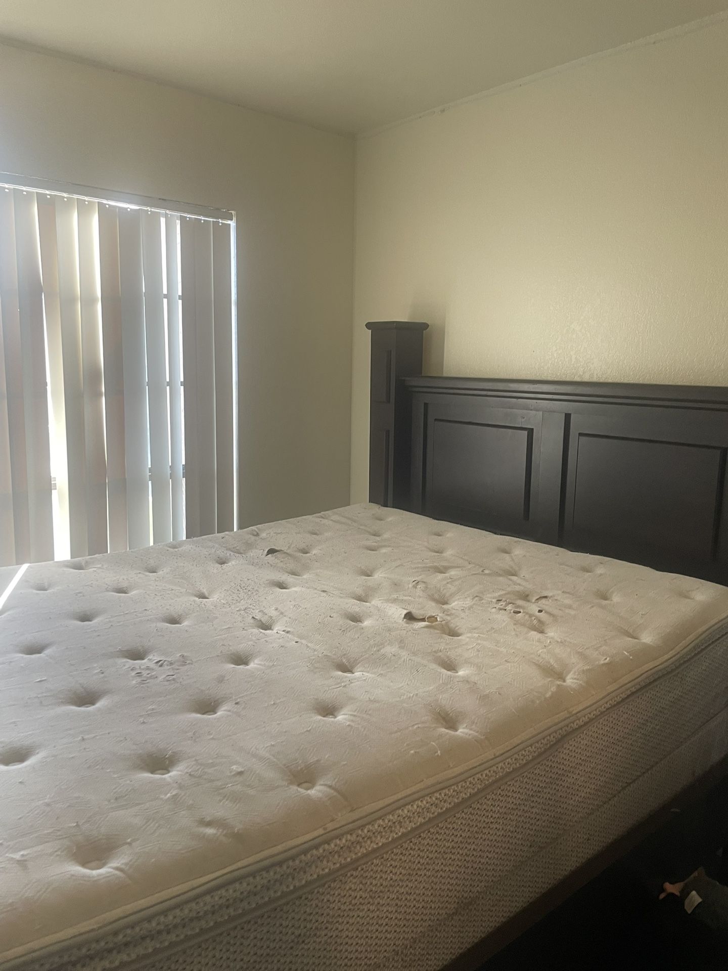 Free Queen Bed frame - Must Take Mattress And Box Spring