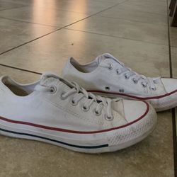 White Low Top Converse 