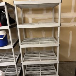 Garage Plastic Shelves 