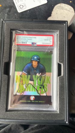 2003 Topps Pristine Robinson Cano Refractor PSA 10