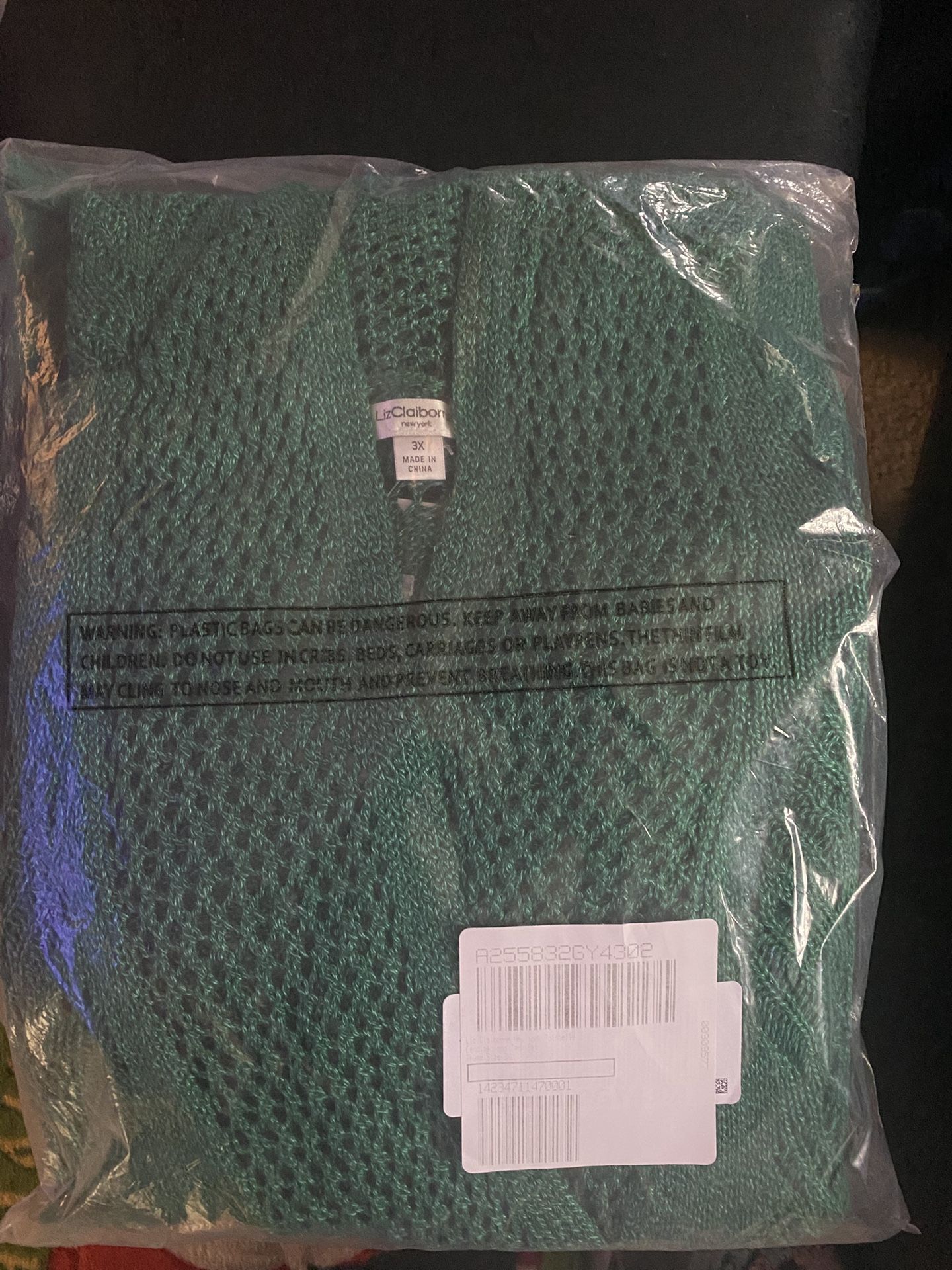 Liz Claiborne Pontielle Cardigan And Tank Top. Plus Size 3X