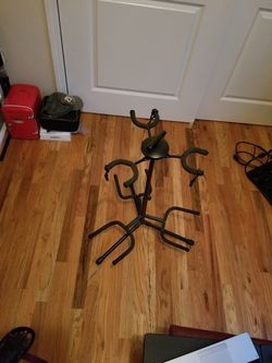 Musician's Gear Triple Guitar Stand Black - 3 guitar stand