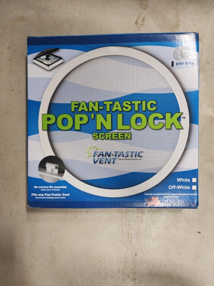 RV/ Motorhome FAN- TASTIC SCREEN (White)