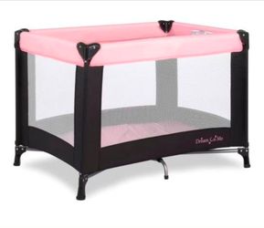 Dream On Me - Portable Playard in Pink with Carry Bag & Shoulder Strap