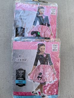 Miss Sock Hop!! Child’s Costume Medium Size 8/10 Two Available !!