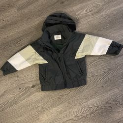 Toddler boys ZARA rain winter zipper jacket size 4t 5t