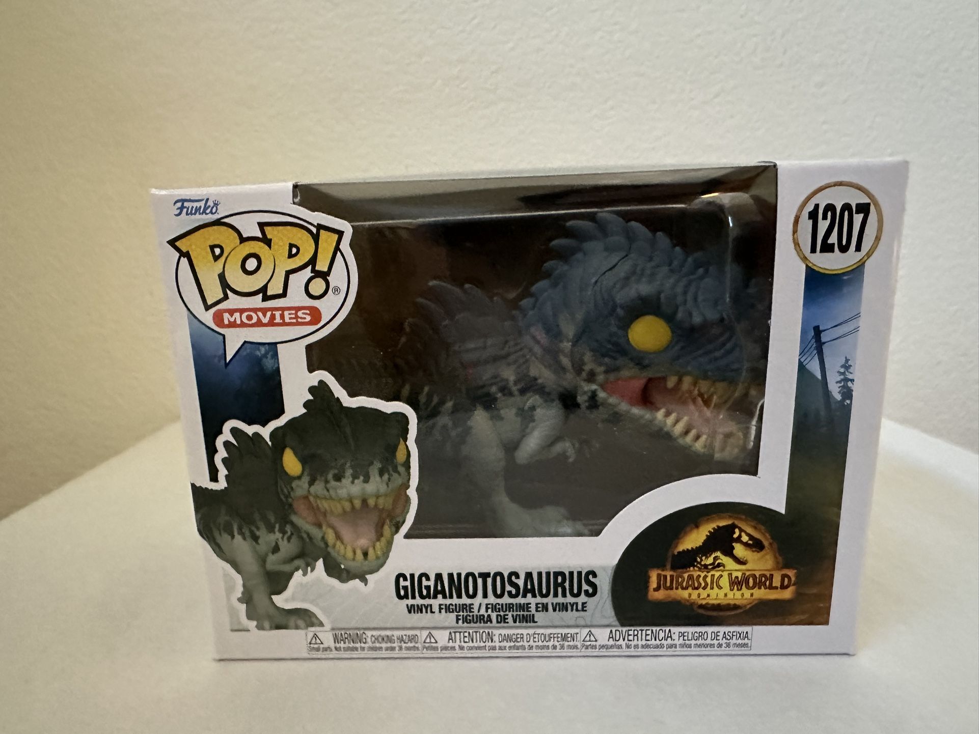 NIB Funko POP! Movies - Jurassic World Dominion - GIGANOTOSAURUS #1207