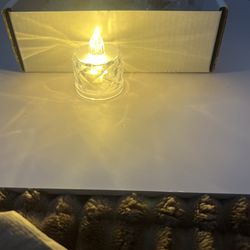 12 Pack Crystal LED Tea Light Candles