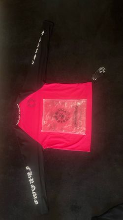 Black/Pink Chrome Hearts Long Sleeve L