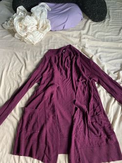Purple Cardigan sweater