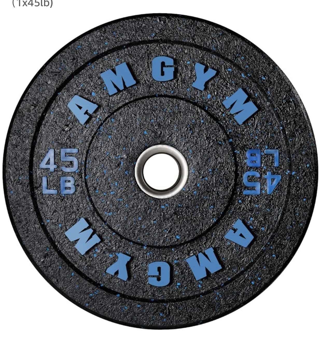 AMGYM Bumper Plates, 3-Inch Olympic Weight Plates with Steel Insert for Weight Lifting 