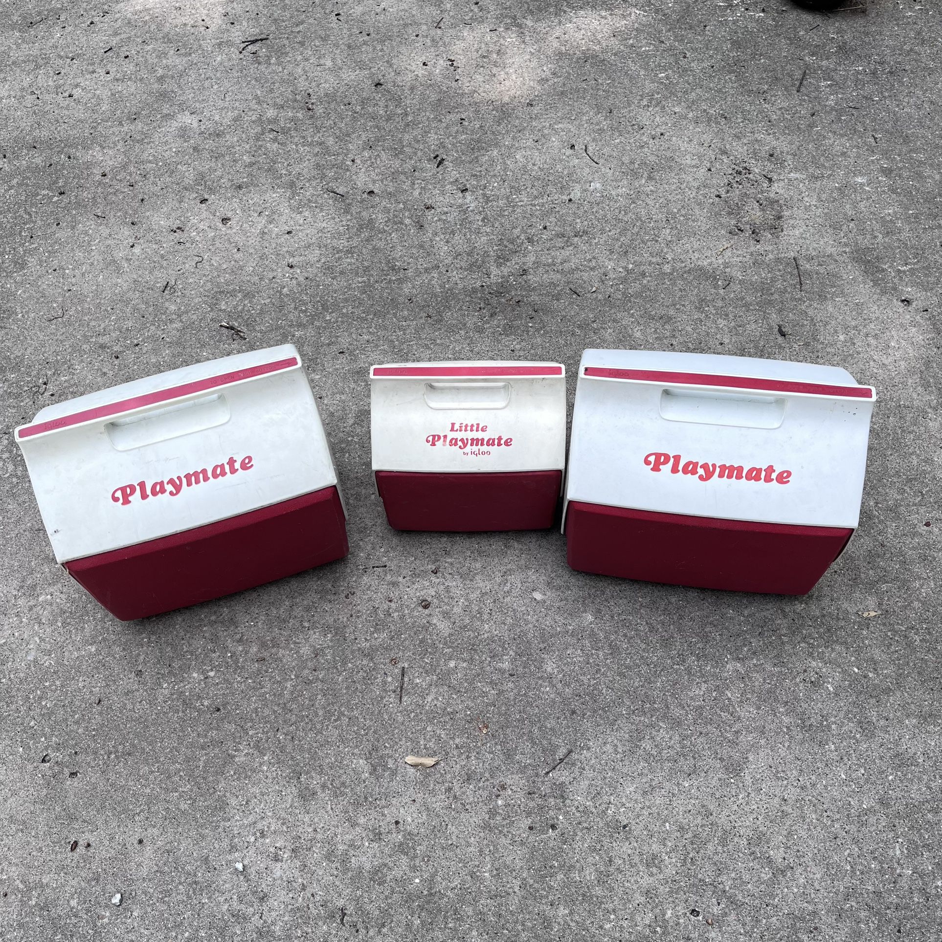 Set Of 3 Igloo Playmate Coolers