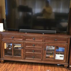 Tv Stand Console  Dresser 70" Inch  Solid Wood