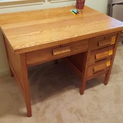 Solid Oak Desk - $40 OBO