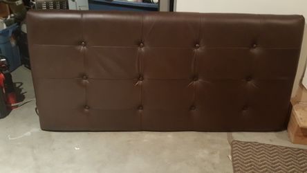 Genuine leather headboard