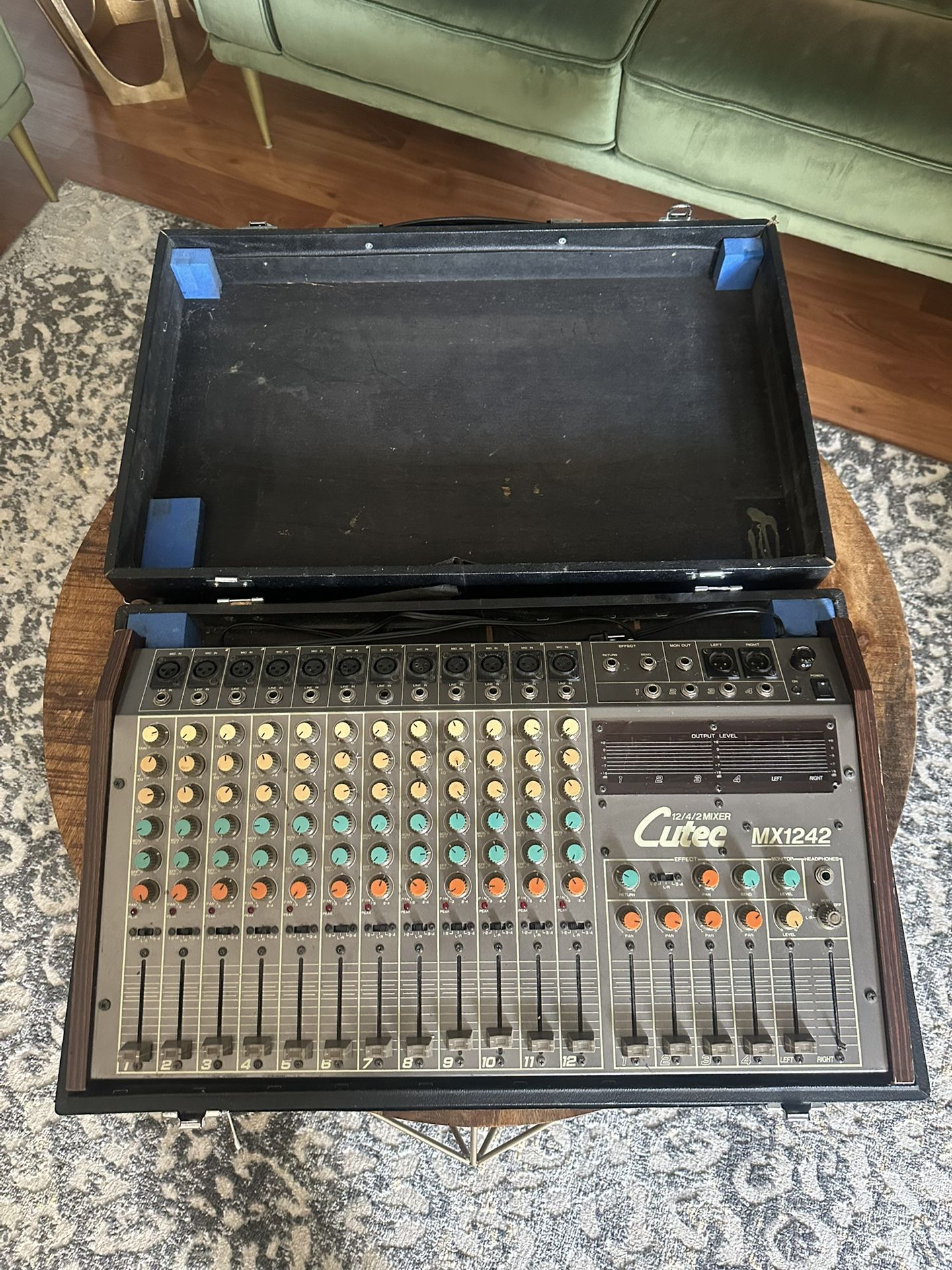 Vintage Cutec MX 1242 Mixer w/ Carry Case