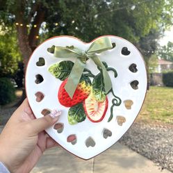 Vintage Ceramic Strawberry Wall Decor