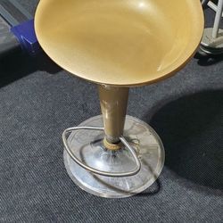 Bambo Hydraulic Stool Chair Gold