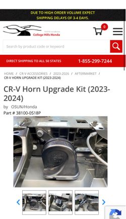 HONDA CR-V 2023-2026 HORN UPGRADE KIT.  (Mejora de pito)