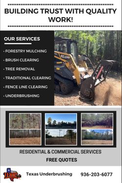 Underbrush MULCHING /LAND CLEARING w/HYDRO AX
