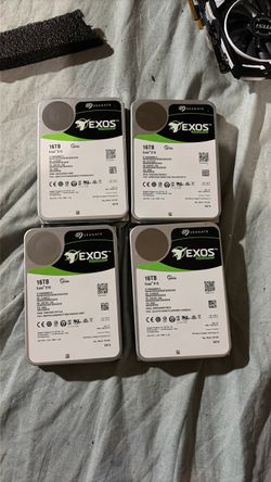 4X 16TB Seagate Exos Enterprise