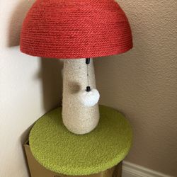 Mushroom Cat Scratcher / Small Cat Tree