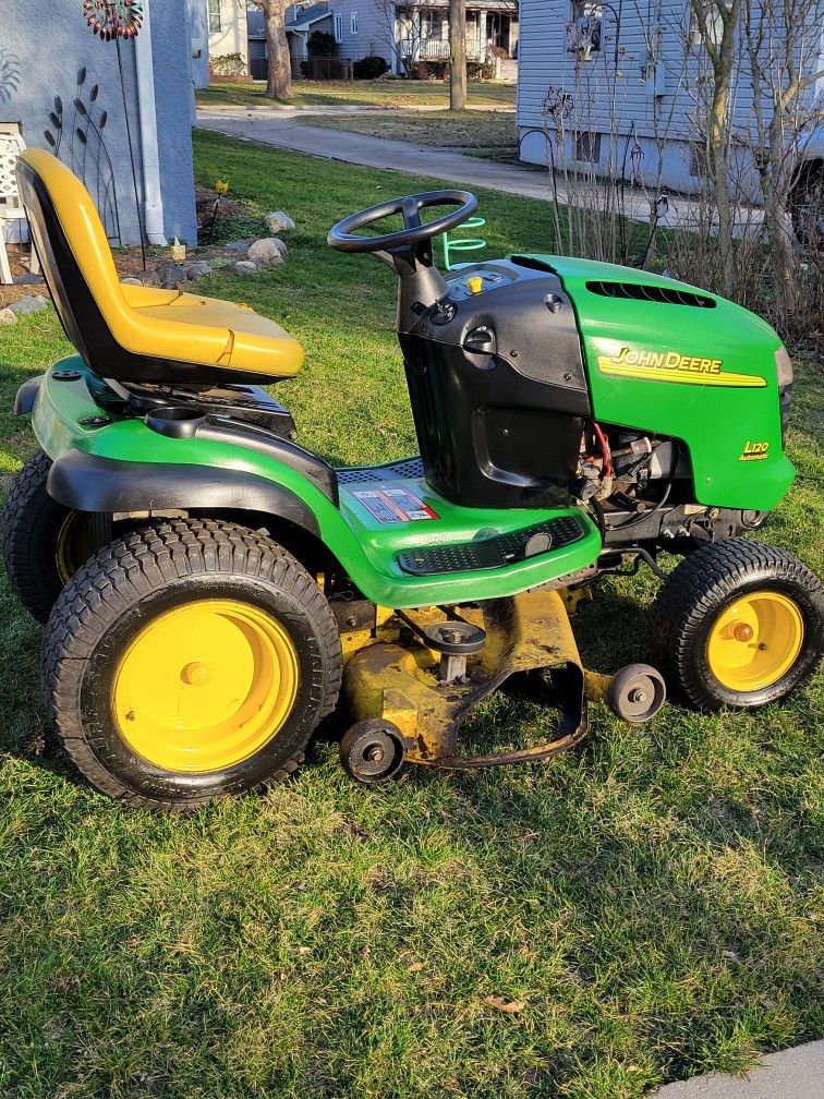 John Deere L120 48" Deck And Snowblower