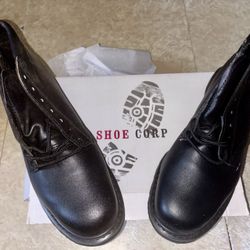 Shoe  corp steel  toe boots black  Size 10.5
